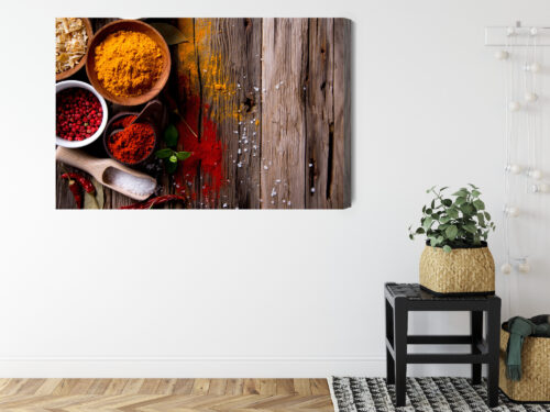 Obraz na płótnie Kuchnia Kolorowe przyprawy Premium Canvas - obrazek 8