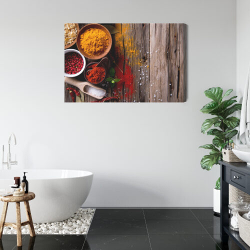 Obraz na płótnie Kuchnia Kolorowe przyprawy Premium Canvas - obrazek 5