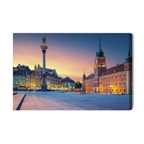 Obraz na płótnie Miasto Warszawa Stare Miasto Premium Canvas - obrazek 2
