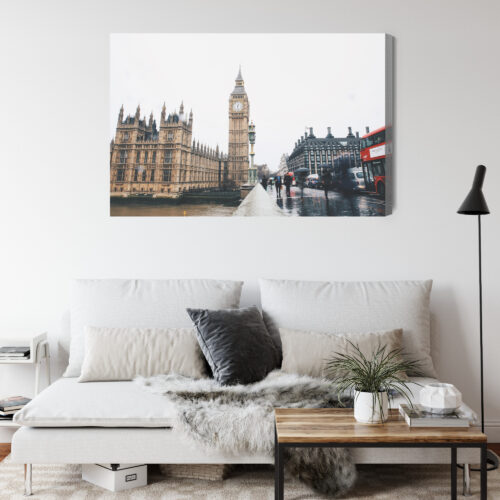 Obraz na płótnie Miasto Londyn Big Ben Premium Canvas - obrazek 4