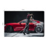 Obraz na płótnie Motoryzacja Mycie czerwonego sportowego auta Premium Canvas