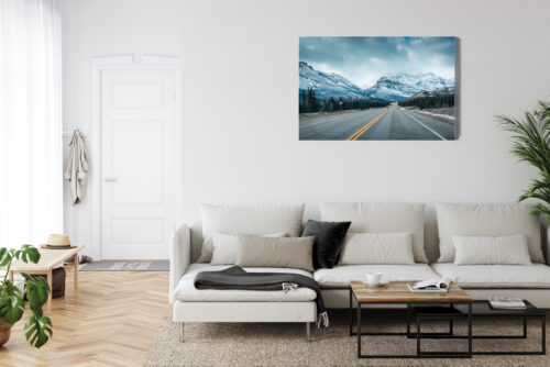 Obraz na płótnie Natura Droga w górach Premium Canvas - obrazek 6