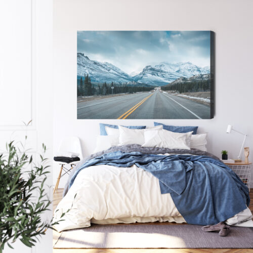 Obraz na płótnie Natura Droga w górach Premium Canvas - obrazek 3