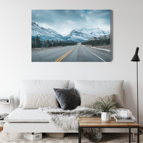 Obraz na płótnie Natura Droga w górach Premium Canvas - obrazek 4