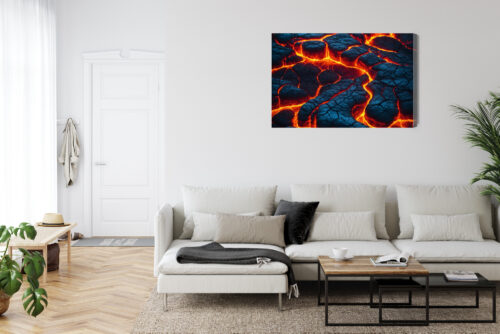 Obraz na płótnie Wulkan Lawa Premium Canvas - obrazek 6