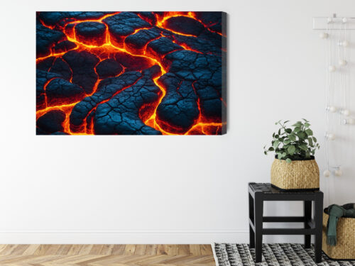 Obraz na płótnie Wulkan Lawa Premium Canvas - obrazek 8