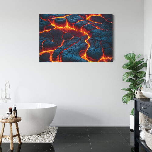 Obraz na płótnie Wulkan Lawa Premium Canvas - obrazek 5