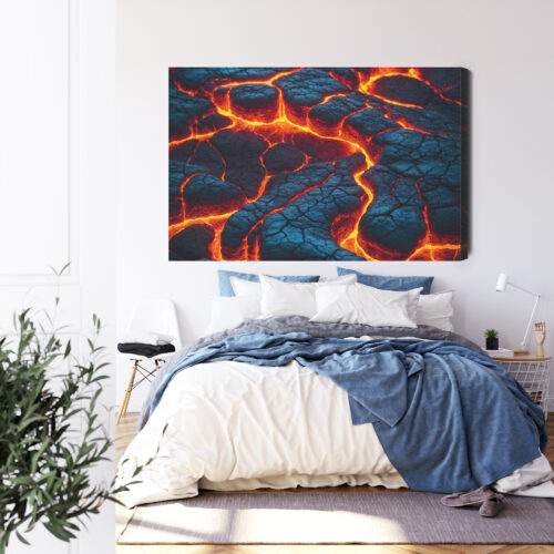 Obraz na płótnie Wulkan Lawa Premium Canvas - obrazek 3