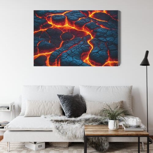 Obraz na płótnie Wulkan Lawa Premium Canvas - obrazek 4