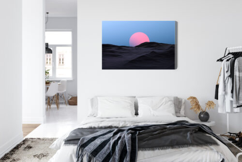 Obraz na płótnie Pustynia Różowe słońce Premium Canvas - obrazek 7
