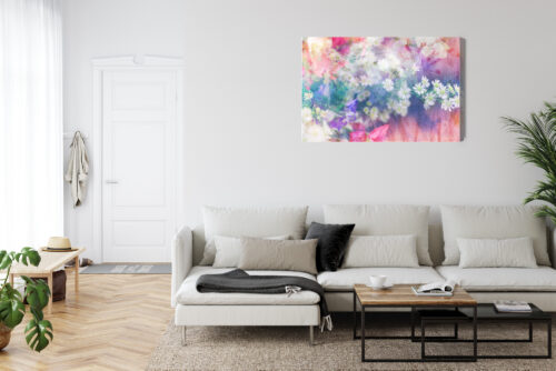 Obraz na płótnie Kwiaty Artystyczna kompozycja Premium Canvas - obrazek 6