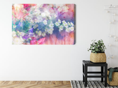 Obraz na płótnie Kwiaty Artystyczna kompozycja Premium Canvas - obrazek 8