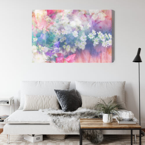 Obraz na płótnie Kwiaty Artystyczna kompozycja Premium Canvas - obrazek 4