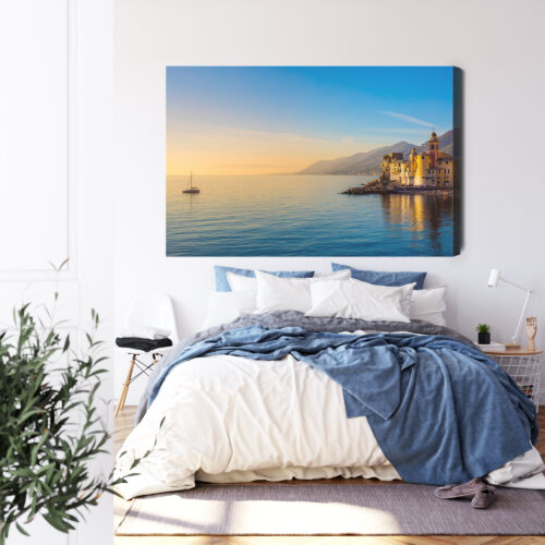Obraz na płótnie Architektura Włoskie miasteczko Premium Canvas - obrazek 3