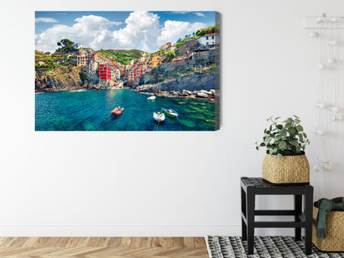 Obraz na płótnie Miasto Riomaggiore Włochy Premium Canvas - obrazek 8