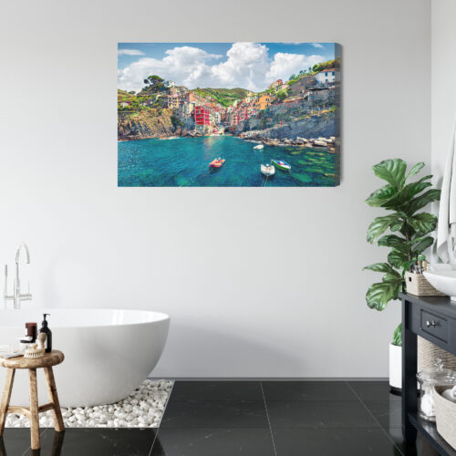Obraz na płótnie Miasto Riomaggiore Włochy Premium Canvas - obrazek 5
