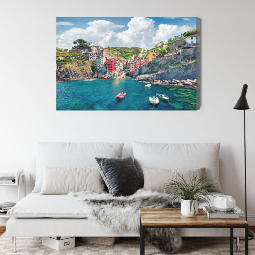 Obraz na płótnie Miasto Riomaggiore Włochy Premium Canvas - obrazek 4
