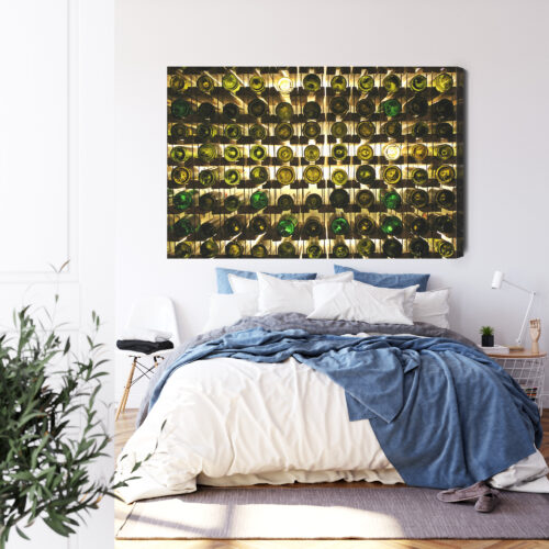Obraz na płótnie Wino Butelki Premium Canvas - obrazek 3
