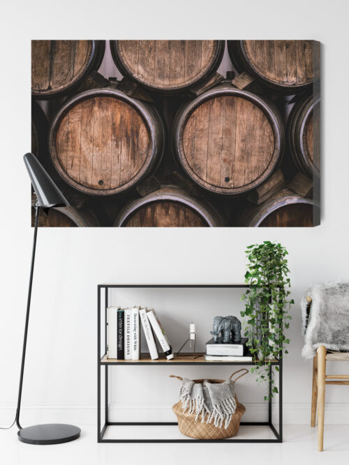 Obraz na płótnie Wino Beczki Premium Canvas - obrazek 9
