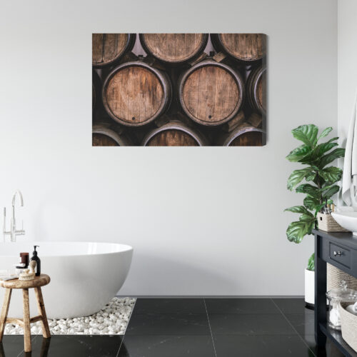 Obraz na płótnie Wino Beczki Premium Canvas - obrazek 5