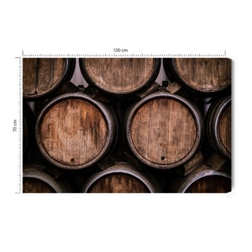 Obraz na płótnie Wino Beczki Premium Canvas