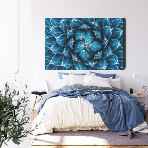 Obraz na płótnie Natura Symetryczna agawa z góry Premium Canvas - obrazek 3