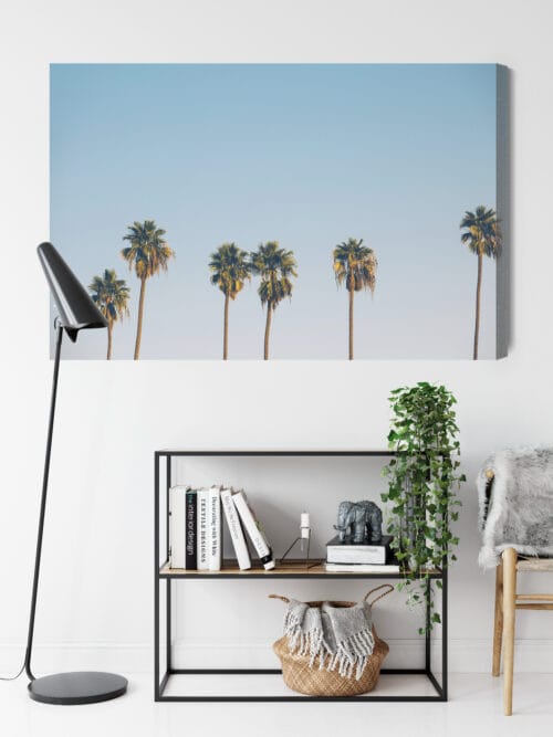 Obraz na płótnie Palmy Minimalizm sylwetki drzew Premium Canvas - obrazek 9
