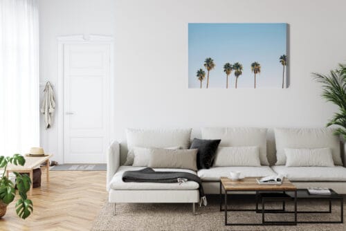 Obraz na płótnie Palmy Minimalizm sylwetki drzew Premium Canvas - obrazek 6