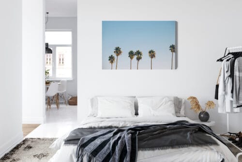 Obraz na płótnie Palmy Minimalizm sylwetki drzew Premium Canvas - obrazek 7