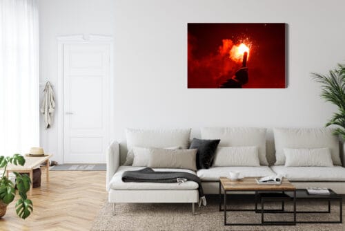 Obraz na płótnie Minimalizm Raca świetlna w ciemności Premium Canvas - obrazek 6