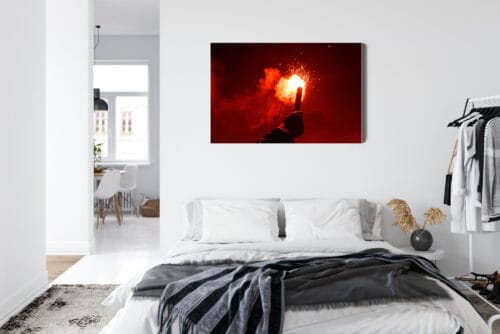 Obraz na płótnie Minimalizm Raca świetlna w ciemności Premium Canvas - obrazek 7