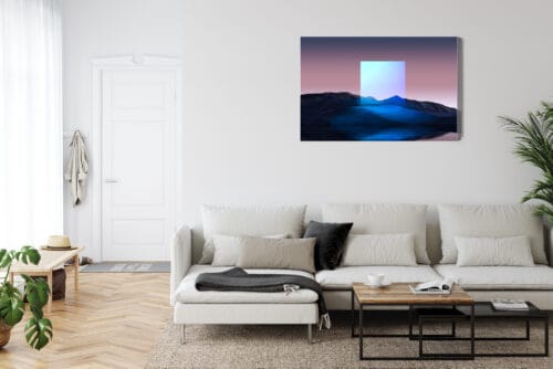 Obraz na płótnie Pejzaż Geometryczny portal Premium Canvas - obrazek 6