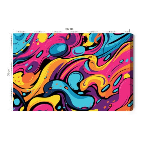 Obraz na płótnie Abstrakcja Kolorowe wiry Premium Canvas
