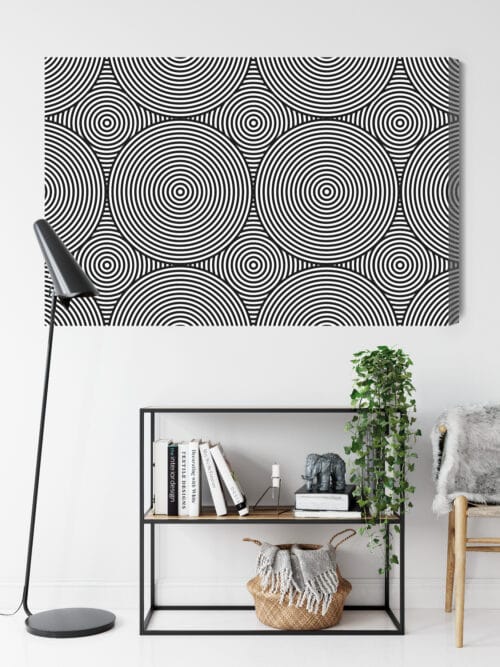 Obraz na płótnie Abstrakcja Hipnotyczne koła Premium Canvas - obrazek 9