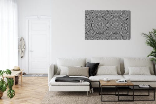 Obraz na płótnie Abstrakcja Hipnotyczne koła Premium Canvas - obrazek 6