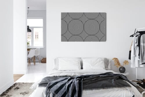 Obraz na płótnie Abstrakcja Hipnotyczne koła Premium Canvas - obrazek 7