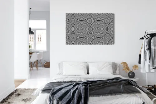 Obraz na płótnie Abstrakcja Hipnotyczne koła Premium Canvas - obrazek 7