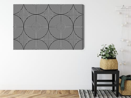 Obraz na płótnie Abstrakcja Hipnotyczne koła Premium Canvas - obrazek 8
