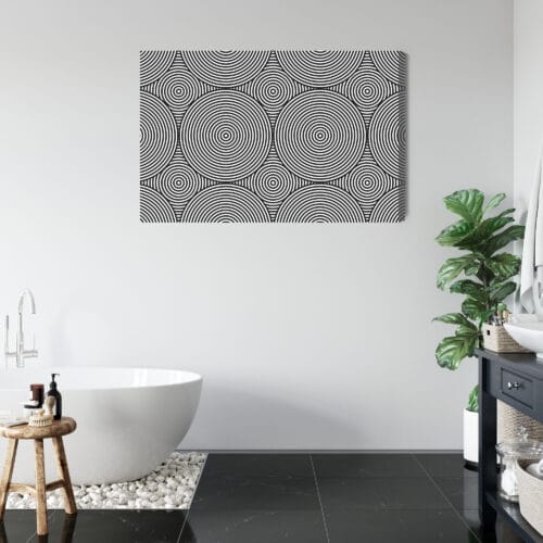 Obraz na płótnie Abstrakcja Hipnotyczne koła Premium Canvas - obrazek 5