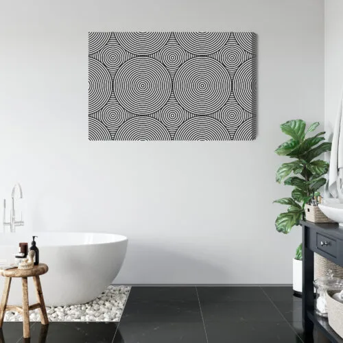 Obraz na płótnie Abstrakcja Hipnotyczne koła Premium Canvas - obrazek 5