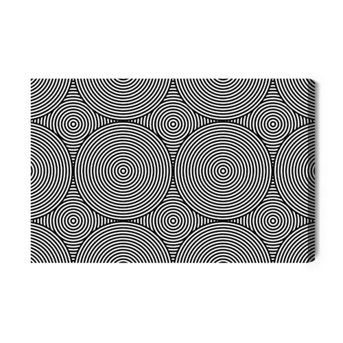 Obraz na płótnie Abstrakcja Hipnotyczne koła Premium Canvas - obrazek 2