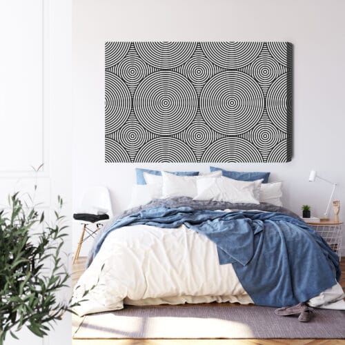 Obraz na płótnie Abstrakcja Hipnotyczne koła Premium Canvas - obrazek 3
