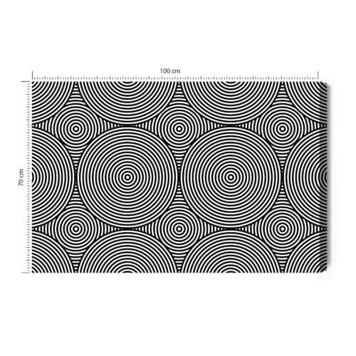 Obraz na płótnie Abstrakcja Hipnotyczne koła Premium Canvas