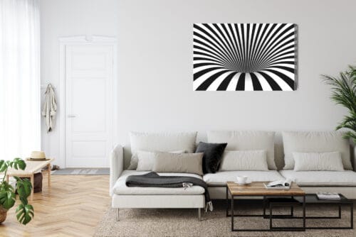 Obraz na płótnie Abstrakcja Czarna spirala Premium Canvas - obrazek 6