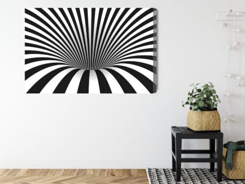 Obraz na płótnie Abstrakcja Czarna spirala Premium Canvas - obrazek 8
