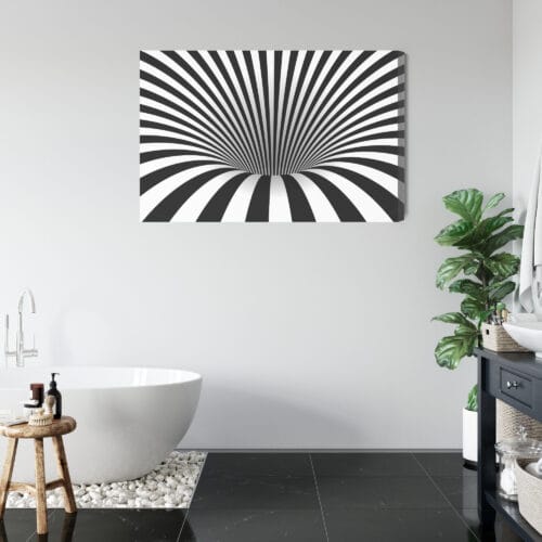 Obraz na płótnie Abstrakcja Czarna spirala Premium Canvas - obrazek 5