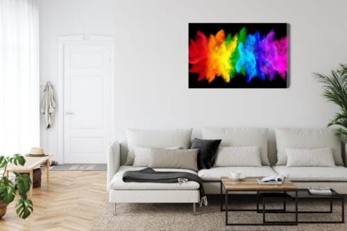 Obraz na płótnie Abstrakcja Kolorowy pył Premium Canvas - obrazek 6