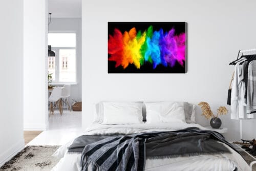 Obraz na płótnie Abstrakcja Kolorowy pył Premium Canvas - obrazek 7