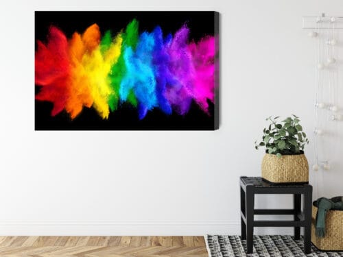 Obraz na płótnie Abstrakcja Kolorowy pył Premium Canvas - obrazek 8