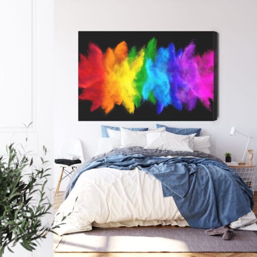 Obraz na płótnie Abstrakcja Kolorowy pył Premium Canvas - obrazek 3